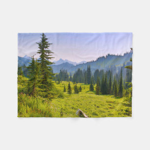 Berg- en boslandschap Washington State Fleece Deken