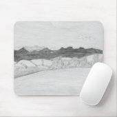 Berg en duinen mousepad muismat (Met muis)