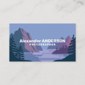 Berg- en meerlandschap - Fotograaf Visitekaartje (Voorkant)