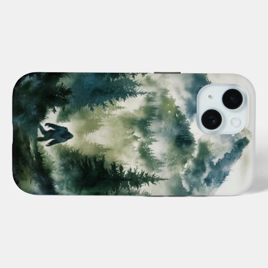 Berg en Sasquatch Case-Mate iPhone Case (Achterkant (horizontaal))