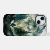 Berg en Sasquatch iPhone 15 Case (Achterkant horizontaal)