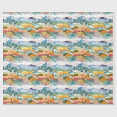 Berg- en Treeslandschap Cadeaupapier (Vlak)