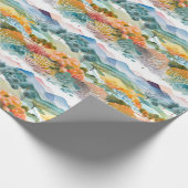 Berg- en Treeslandschap Cadeaupapier (Hoek)