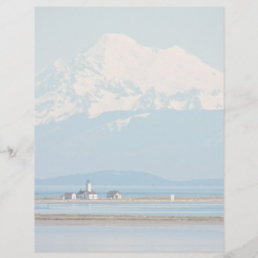 Berg en Vuurtoren Landschap Briefpapier (Voorkant)