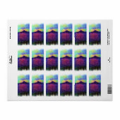 Berg en zee etiket (Full Sheet)