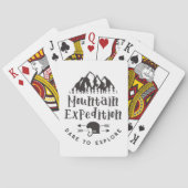 Berg expeditie durf te verkennen pokerkaarten (Achterkant)