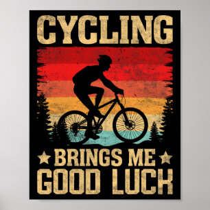 Berg Fietsen Wielrenner Weg Fiets Wielrenner En Poster