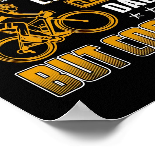 Berg fietst vader als een gewone vader, maar koele poster (Hoek)