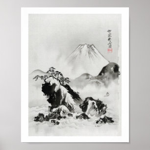 Berg Fuji (1887) vintage Japanse illustratie Poster