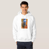 Berg geframed in herfstloof, CA Hoodie (Voorkant volledig)