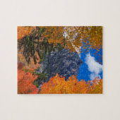 Berg geframed in herfstloof, CA Legpuzzel (Horizontaal)