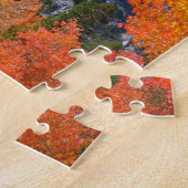 Berg geframed in herfstloof, CA Legpuzzel (Zijkant)