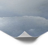 Berg geit rust op sneeuw poster (Hoek)