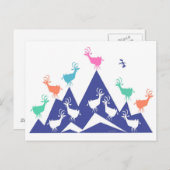 Berg Goats Briefkaart (Voorkant / Achterkant)