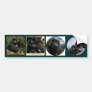 BERG GORILLAS Wildlife Multi-sticker Set #VII Bumpersticker