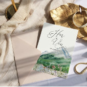 berg | Haar bruiloft gelooft Keepsake Kaart