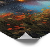 Berg Haven, Houten Cabine Poster (Hoek)