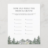 Berg Hoe oud waren de bruid en bruidegom spel (Voorkant)