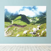 Berg in de Oostenrijkse Alpen Canvas Afdruk (Insitu (Houten vloer))