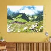 Berg in de Oostenrijkse Alpen Canvas Afdruk (Insitu (Woonkamer))