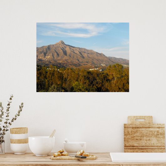 Berg in de Sierra Blanca Poster (Keuken)