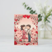 Berg in love briefkaart (Staand voorkant)