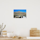 Berg in Nevada woestijn Poster (Keuken)