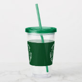 Berg Kampeer Vuur Groene Camp Bachelorette Acryl Drinkbeker (Links)