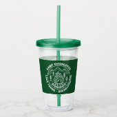 Berg Kampeer Vuur Groene Camp Bachelorette Acryl Drinkbeker (Voorkant)