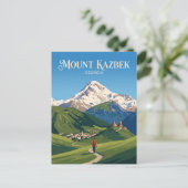 Berg Kazbek Georgië Briefkaart (Staand voorkant)