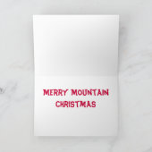 Berg kerstfeest feestdagen kaart (Binnen)