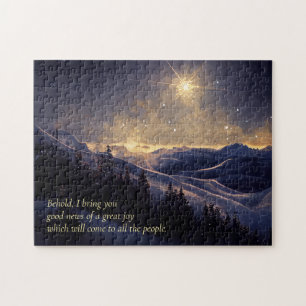 Berg kerstster legpuzzel
