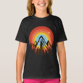 BERG KLEURRIJK ZONSONDERGANG T-Shirt (Voorkant)