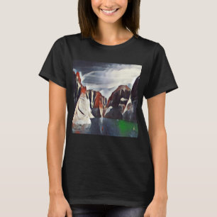 BERG LANDSCHAP ABSTRACTE NATUUR T-Shirt