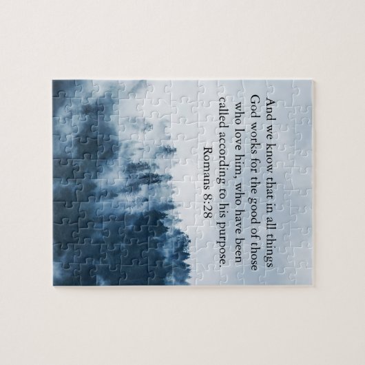Berg landschap Bijbel Verse Romans 8 Legpuzzel (Horizontaal)