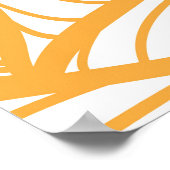 Berg lay-out ontwerp in oosterse stijl poster (Hoek)