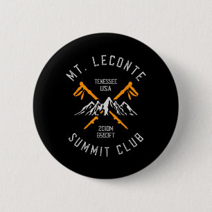 Berg Leconte bergwandelaar Wandelen Ronde Button 5,7 Cm