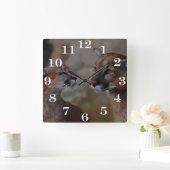 Berg leeuwen in liefde vierkante klok (Huis)