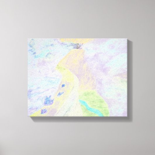 Berg Licht Canvas Print (Voorkant)