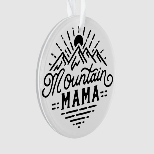 Berg mama retro boho ornament (voorkant)