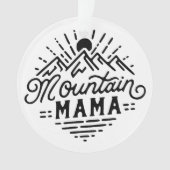 Berg mama retro boho ornament (voorkant)