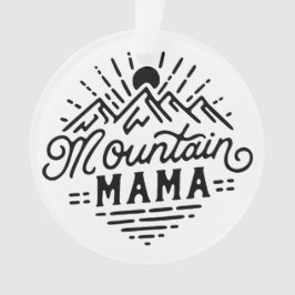 Berg mama retro boho ornament
