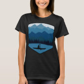 Berg meer Kayaking Canoe Kayak Paddling T-shirt (Voorkant)