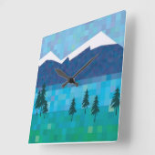 Berg meer vierkante klok (Hoek)