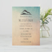 Berg met Casual bruiloft over soennieten Kaart (Staand voorkant)