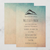 Berg met Casual bruiloft over soennieten Kaart (Voorkant / Achterkant)