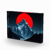 Berg met rode maan fotoblokken (Rechts)