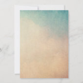 Berg met zonnestralen Engagement Party Uitnodigen Kaart (Achterkant)