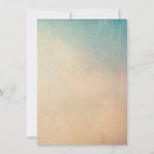 Berg met zonnestralen Engagement Party Uitnodigen Kaart (Achterkant)