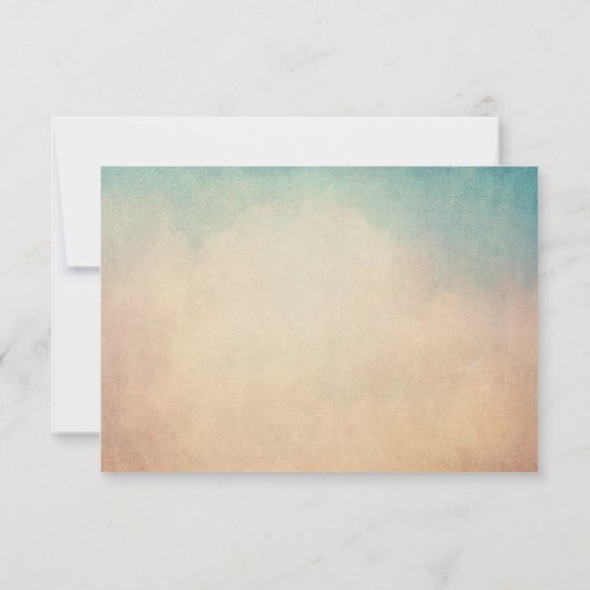 Berg met zonnestralen Hartelijk dank Bedankkaart (Achterkant)